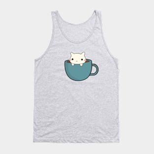 Cute Coffee Cat T-Shirt Tank Top